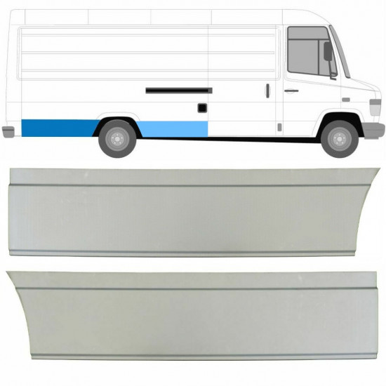 Takalokasuoja korjaussarja varten Mercedes Vario 1996- / Oikea / Sarja 8545