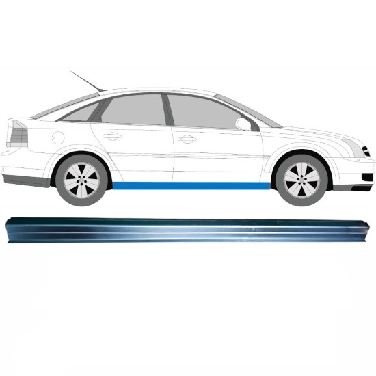 Kynnyspelti korjauspaneeli alempi osa varten Opel Vectra C 2002-2009 / Vasen = Oikea (symmetrinen) 16097