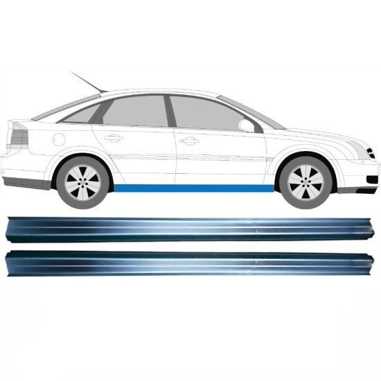 Kynnyspelti korjauspaneeli alempi osa varten Opel Vectra C 2002-2009 / Vasen+Oikea / Sarja 16098