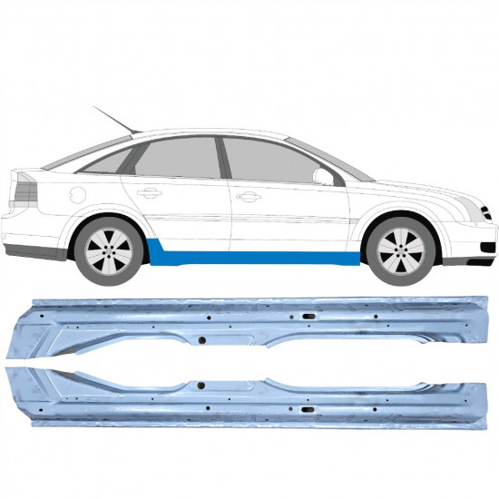 Kynnyspelti korjauspaneeli varten Opel Vectra 2002-2009 / Vasen+Oikea / Sarja 9285