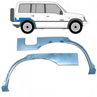 Takalokasuoja korjaussarja varten Suzuki Vitara 1996-2003 / Vasen+Oikea / Sarja 9554