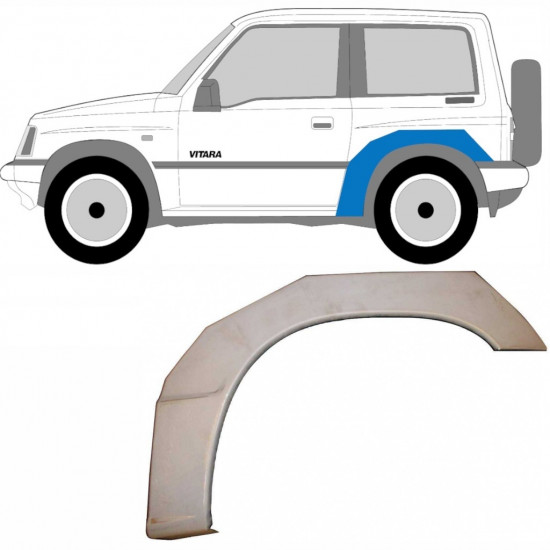 Takalokasuoja korjaussarja varten Suzuki Vitara 1988-1998 / Vasen 11065