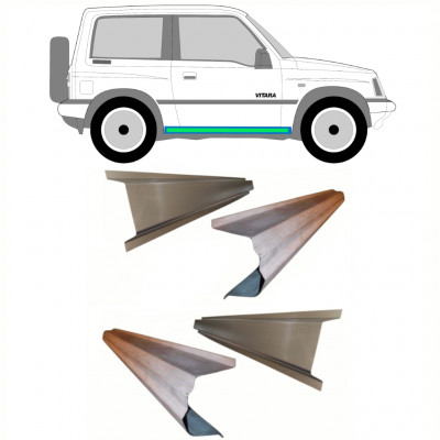 Sisäinen ja ulkoinen kynnyksen korjauspaneeli varten Suzuki Vitara 1988-1998 / Vasen = Oikea (symmetrinen) / Sarja 10310