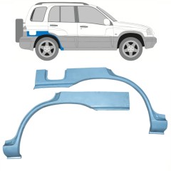 Takalokasuoja korjaussarja varten Suzuki Grand Vitara 1997-2005 / Vasen+Oikea / Sarja 11227