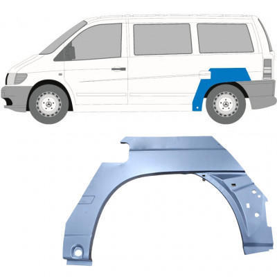 Takalokasuoja korjaussarja varten Mercedes Vito 1996-2003 / Vasen 6799