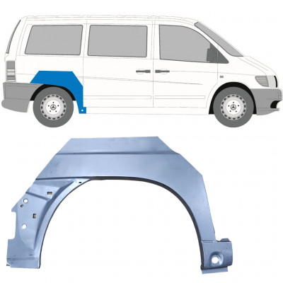 Takalokasuoja korjaussarja varten Mercedes Vito 1996-2003 / Oikea 6798