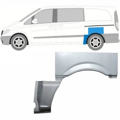 Takalokasuoja korjaussarja varten Mercedes Vito W639 2003-2014 / Vasen / Sarja 9278