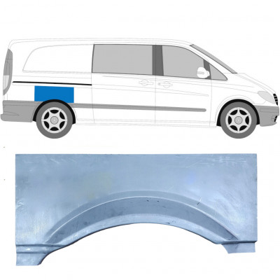 Takalokasuoja korjaussarja varten Mercedes Vito 2003-2010 / Oikea 5184