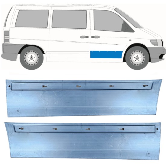 Etuoven korjausosa varten Mercedes Vito I W638 1996-2003 / Vasen+Oikea / Sarja 11499