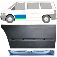 Sisäinen ja ulkoinen etuoven korjauspaneeli varten Mercedes Vito I W638 1996-2003 / Vasen / Sarja 12015