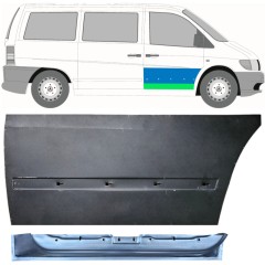 Sisäinen ja ulkoinen etuoven korjauspaneeli varten Mercedes Vito I W638 1996-2003 / Oikea / Sarja 12014