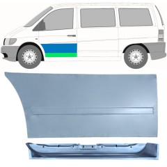 Sisäinen ja ulkoinen etuoven korjauspaneeli varten Mercedes Vito I W638 1996-2003 / Vasen / Sarja 12017