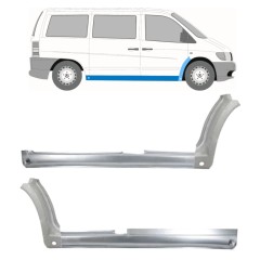 Täysi kynnys ja etulokasuojan korjauspaneeli varten Mercedes Vito I W638 1996-2003 / Sarja 11504