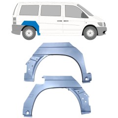 Takalokasuoja korjaussarja varten Mercedes Vito I W638 1996-2003 / Vasen+Oikea / Sarja 9475