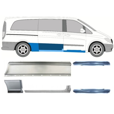 Korjauspaneeli aseta varten Mercedes Vito W639 2003-2014 / Vasen+Oikea / 14786