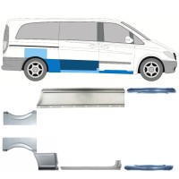 Korjauspaneeli aseta varten Mercedes Vito W639 2003-2014 / Vasen+Oikea / 14787