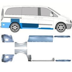 Korjauspaneeli aseta varten Mercedes Vito W639 2003-2014 / Vasen+Oikea / 14788