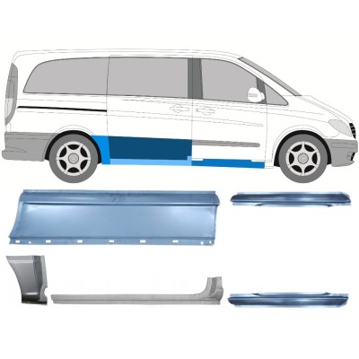Korjauspaneeli aseta varten Mercedes Vito W639 2003-2014 / Vasen+Oikea / 14789