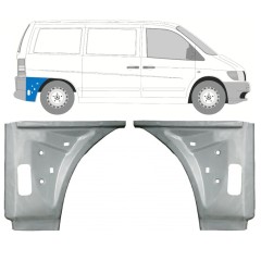 Takalokasuojan sisäkorjauspaneeli varten Mercedes Vito I W638 1996-2003 / Vasen+Oikea / Sarja 11641