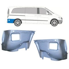 Takalokasuojan sisäkorjauspaneeli varten Mercedes Vito W639 2003-2014 / Vasen+Oikea / Sarja 11644