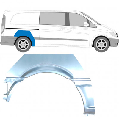 Takalokasuoja korjaussarja varten Mercedes Vito 2003-2010 / Oikea 5884