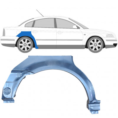 Takalokasuoja korjaussarja varten VW Passat B5 1996-2005 / Oikea 7112