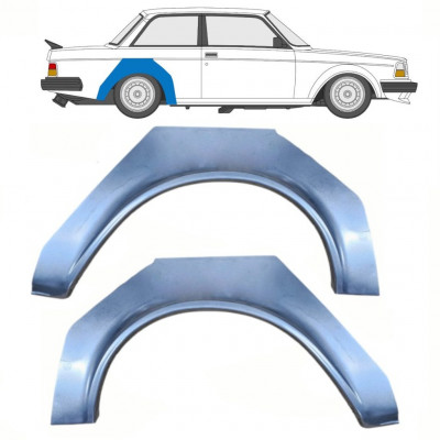 Takalokasuoja korjaussarja varten Volvo 240 1974-1993 / Vasen+Oikea / Sarja 10765