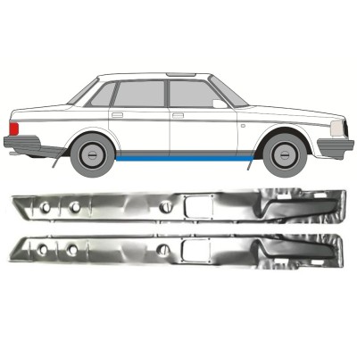 Kynnys sisäosa varten Volvo 240 1975-1993 / Vasen+Oikea / Sarja 16111