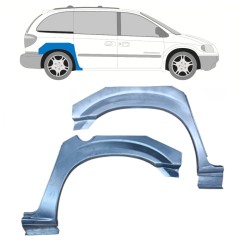 Takalokasuoja korjaussarja varten Chrysler Voyager 2000-2008 / Vasen+Oikea / Sarja 11284