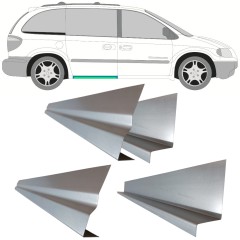 Sisäinen ja ulkoinen sivuoven kynnyksen korjauspaneeli varten Chrysler Voyager 2000-2008 / Vasen = Oikea (symmetrinen) / Sarja 11195