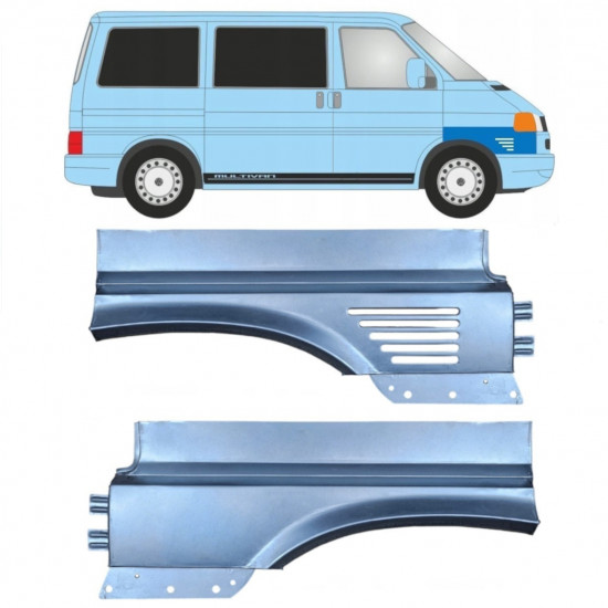 Etulokasuojan korjauspelti varten VW Transporter T4 Caravelle 1996-2003 / Vasen+Oikea / Sarja 10635