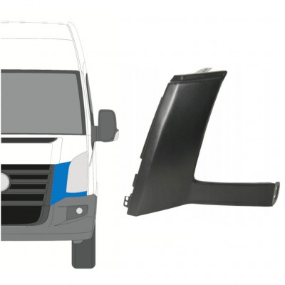 Lista ajovalon alla varten Volkswagen Crafter 2005-2011 / Vasen 9051