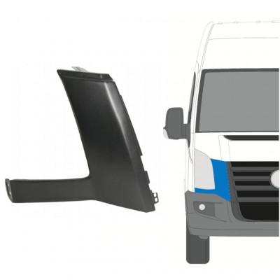 Lista ajovalon alla varten Volkswagen Crafter 2005-2011 / Oikea 9050