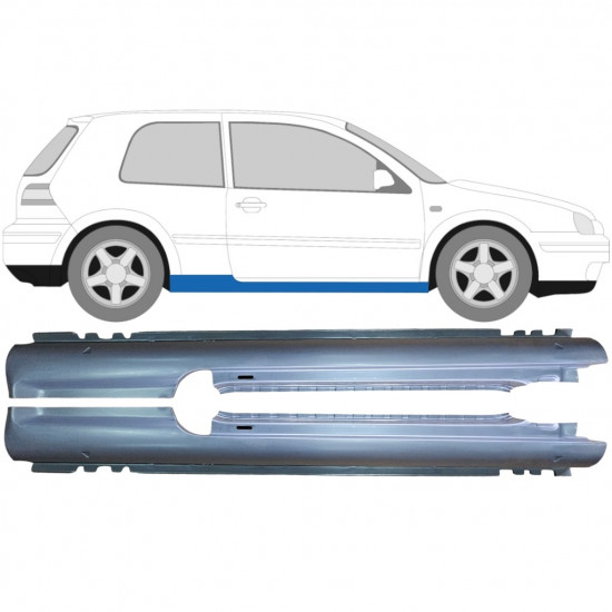 Kynnyspelti korjauspaneeli varten VW Golf 4 1997- / Vasen+Oikea / Sarja 9244