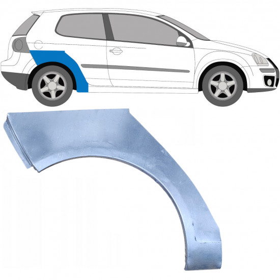 Takalokasuoja korjaussarja varten VW Golf 5 2003-2009 / Oikea 7093