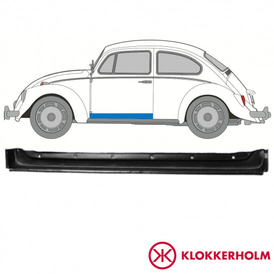 Sisäinen etuoven korjausosa varten Volkswagen Kaefer 1947-1972 / Vasen 11121