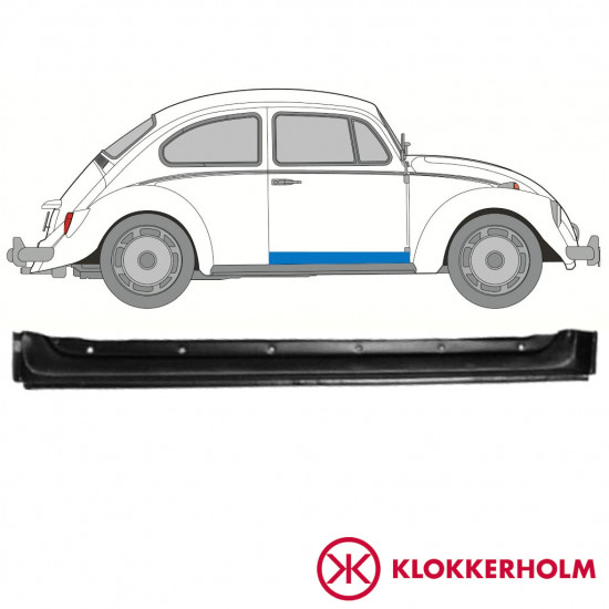 Sisäinen etuoven korjausosa varten Volkswagen Kaefer 1947-1972 / Oikea 11120