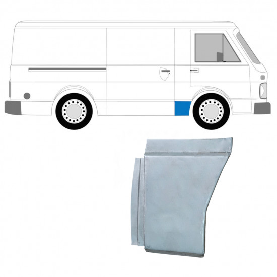 Etulokasuoja korjauspaneeli alaosa varten Volkswagen LT 1975-1996 / Oikea 7968