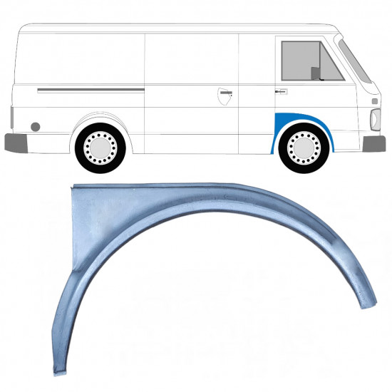 Etulokasuojan korjauspelti varten Volkswagen LT 1975-1996 / Oikea 7952