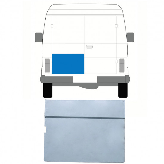 Korjauspellit takaoven varten Volkswagen LT 1975-1996 / Vasen 8967