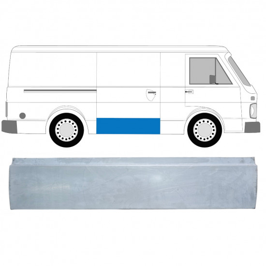 Liukuoven korjauspaneeli varten Volkswagen LT 1975-1996 / Oikea 9008