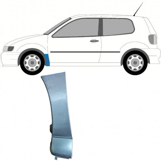 Etulokasuojan korjauspelti varten VW Polo 1994-1999 / Vasen 9106