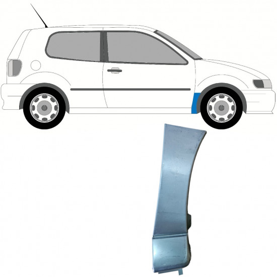 Etulokasuojan korjauspelti varten VW Polo 1994-1999 / Oikea 9105