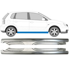 Kynnyspelti varten Volkswagen Polo 2001-2009 / Vasen+Oikea / Sarja 10095