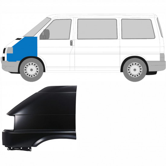 Etulokasuoja varten VW Transporter T4 1996-2003 / Vasen 7241