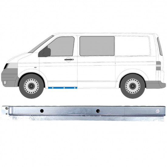 Helmapelti etuoven alle varten VW Transporter T5 2003-2015 / Vasen 12000