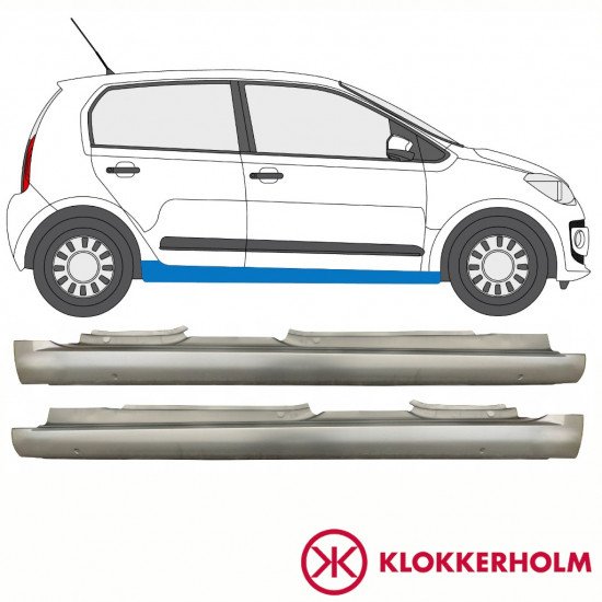 Kynnyspelti korjauspaneeli varten Volkswagen UP! 2011- / Vasen+Oikea / Sarja 10865