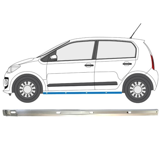 Kynnys sisäosa varten Volkswagen UP! 2011- / Vasen 14858