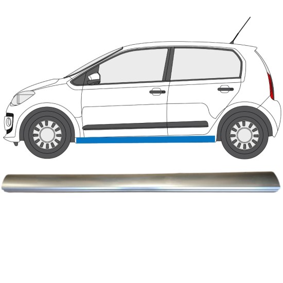 Kynnyspelti korjauspaneeli alempi osa varten Volkswagen UP! 2011- / Vasen 14819