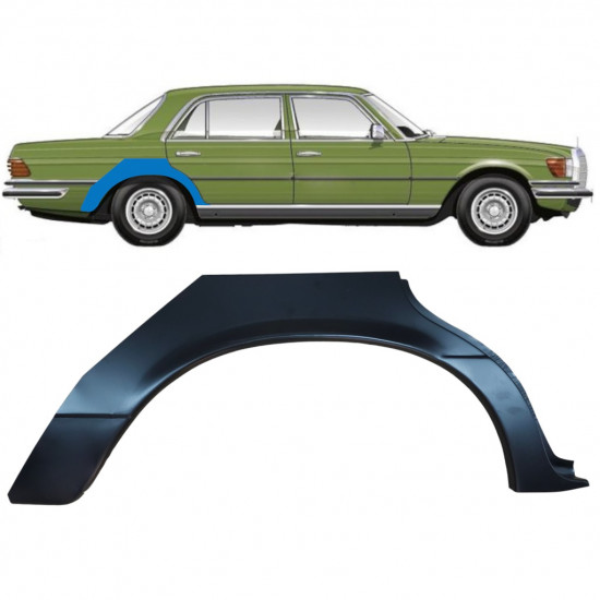 Takalokasuoja korjaussarja varten Mercedes S-class 1972-1980 / Oikea 6735